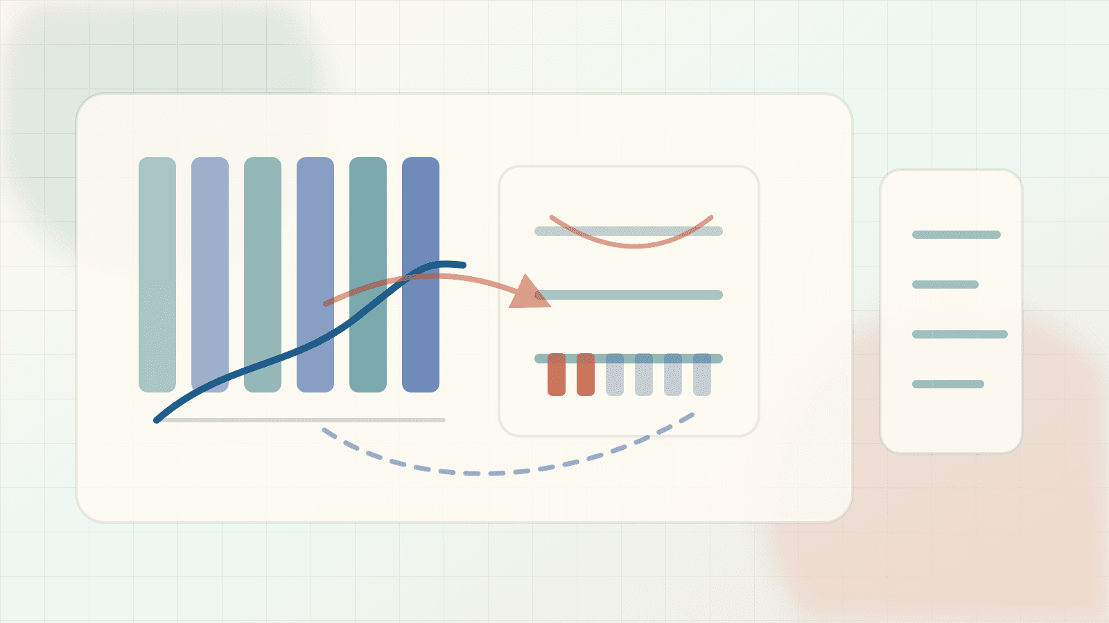 Editorial transformer-systems illustration of KV-cache sharing, grouped query lanes, and reduced memory bandwidth.