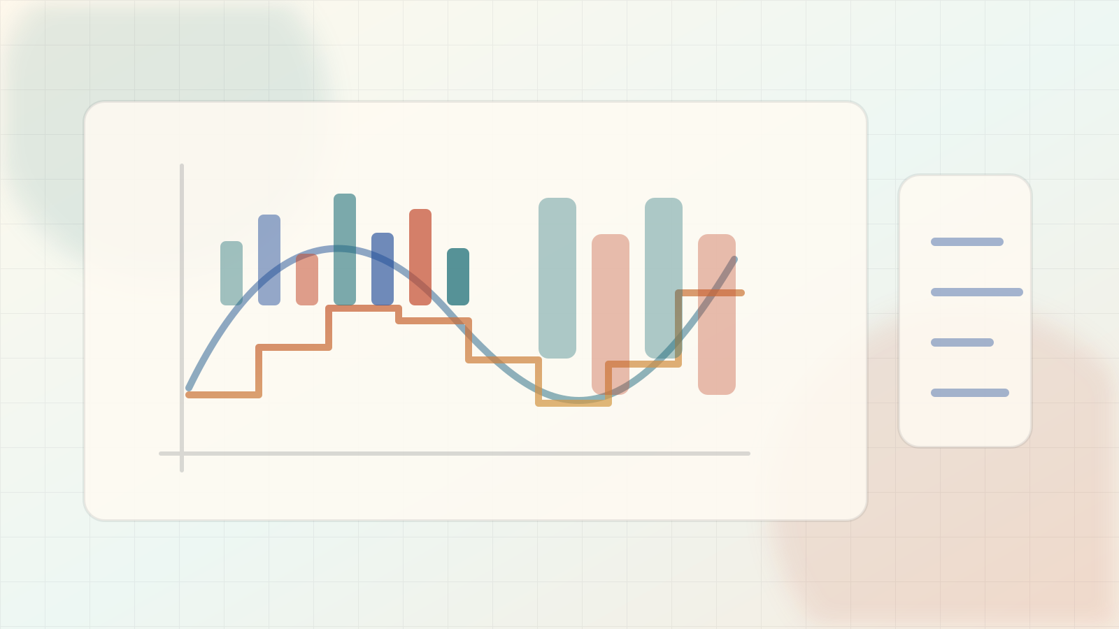 Editorial efficiency illustration of smooth weights snapped to discrete integer levels with quantization error cues.